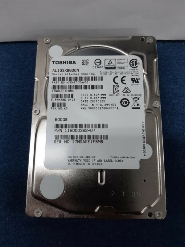 TOSHIBA AL13SXB600N 600Go 15k