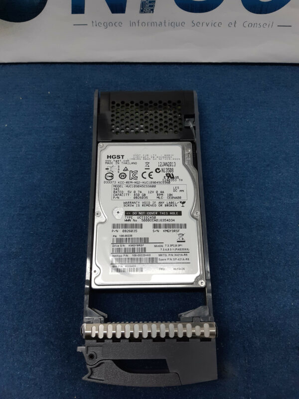 Netapp X421A-R5 450Go SAS 10K