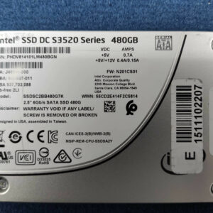 HPe - SSD 480Go - Intel DC S3610 - HP/N : 878846-001 / 877013-002