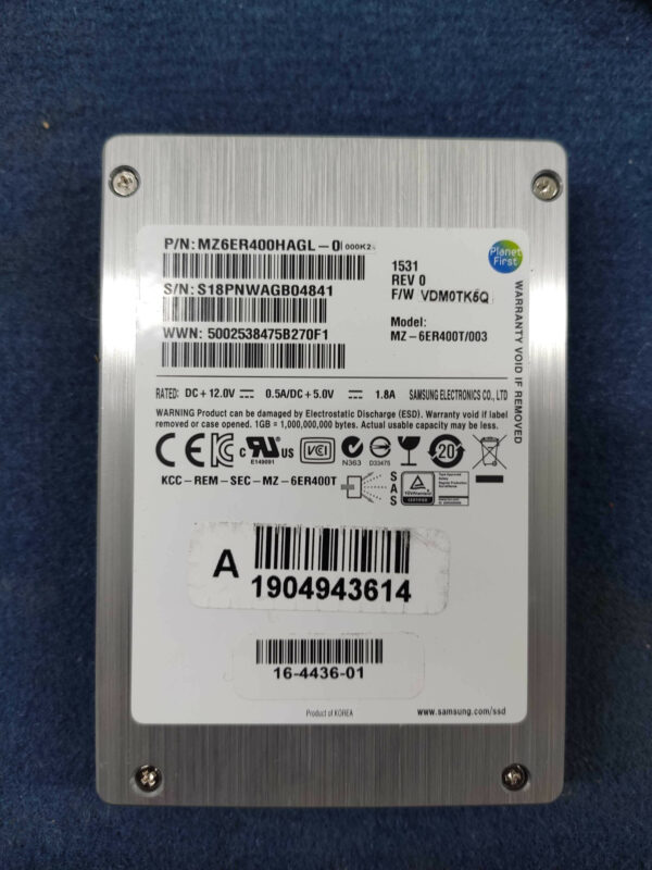 SSD - 400Go - Samsung MZ-6ER400T - Reconditionné