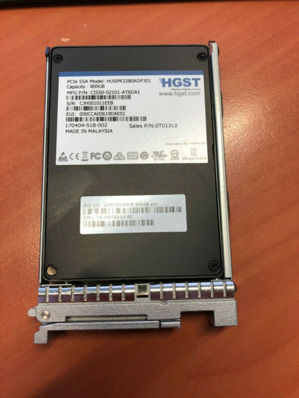 CISCO - SSD 800Gb NVMe U2 PCIe - UCS-SDHPCIE800GB