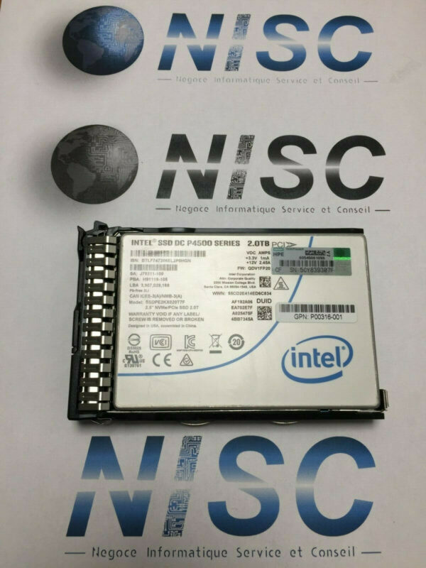 HP - SSD 2To NVMe/PCIe - P/N : P00411-001 - GEN 9/10