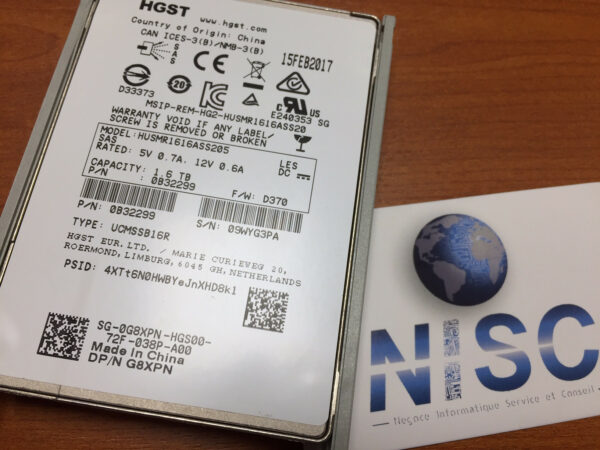 DELL - SSD 1,6Tb SAS HGST UCMSSB16R - DP/N : 0G8XPN