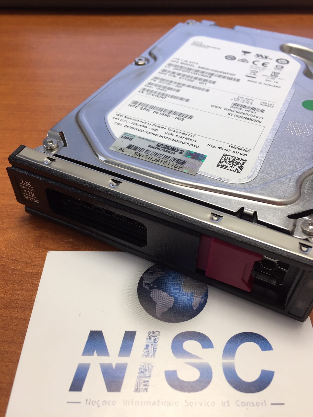 HPe – HDD 1To SATA 7.2K Gen10 LFF – HPE P/N : 862130-001 – Serveurs  d'occasion Dell et HP